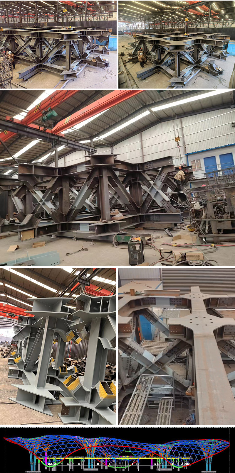 三峡恒基能脉瓜州70万千瓦“光热储能+”东吸热塔宕昌钢结构项目